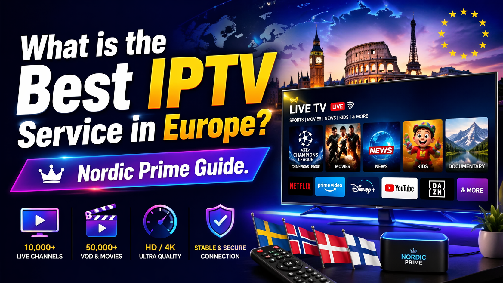 What Is the Best IPTV Service in Europe? Nordic Prime IPTV Guide