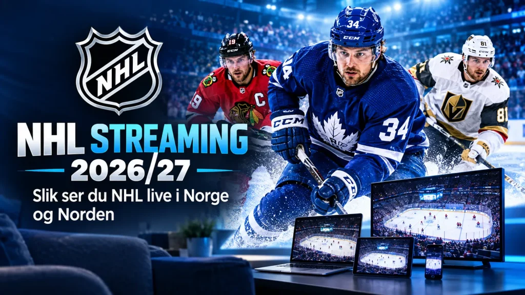 hvordan se NHL live i Norge 2026